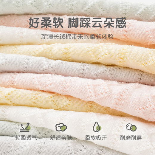 JANE.OSTIN spring and summer thin mesh baby stockings solid color newborn infant over-the-knee socks are breathable and not stuffy and comfortable B1047 baby boy three pairs 3 pairs 0-6 months S size socks bottom length 8cm