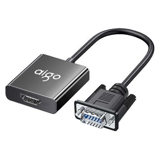 Patriot VGA to HDMI converter aluminum alloy with audio powered high-definition video adapter laptop desktop converter TV display projector VH01
