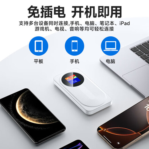 北纬蜂巢随身wifi6【送1500G】支持5G 4G设备免插卡移动随行无限便携式无线网卡全国通用流量2025款 1万毫安电池|数显屏幕|顶配WiFi6+|中兴芯片 【2025新款】适用中兴联想等设备