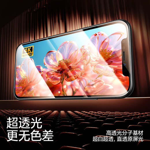 Flash Magic suitable for Apple tempered film iPhone mobile phone film HD explosion-proof non-full screen anti-fingerprint protective film enhanced version 2 pieces + artifact Apple 11/XR