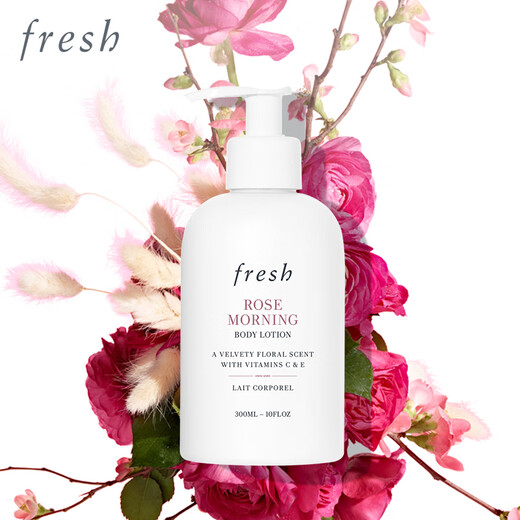 Fresh Morning Rose Wash (Shower Gel 300ml + Body Lotion 300ml) Birthday Gift for Men and Women