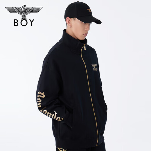 BOY LONDON【黑执事】春24新品男女同款黑色潮酷针织外套N12801 黑色 XS
