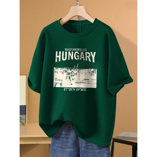 Con la versión coreana pura de la camiseta de algodón puro de algodón puro de algodón puro para mujeres 2025 Nuevo verano de gran tamaño de hombro delgado a media manga tostada 1049# gris oscuro [algodón puro] XL [recomendado 135-155Jin [Jin equivale a 0.5 kg]]]