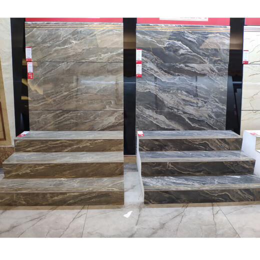 JPHZNB gold-plated cascade stepping bricks, original groove marble integrated cascade Foshan ceramic tiles, Keluojin TJ12808K