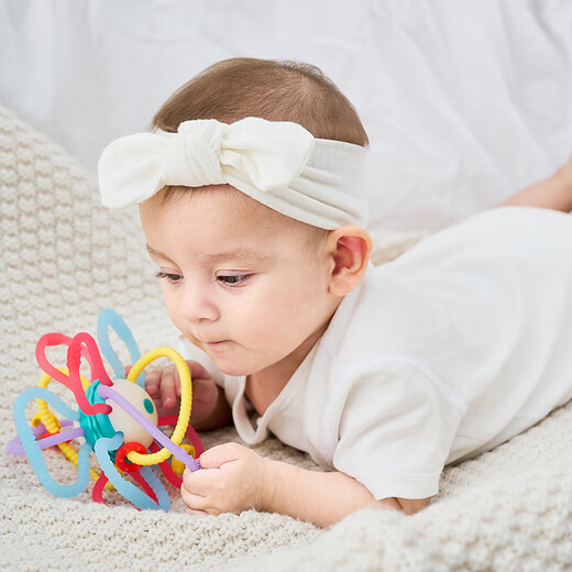 Manxi (EMXEE) Manhattan Ball Beißring Baby Beißball Kaugummi Spielzeug Lebensmittelqualität Silikon Anti-Essen Hand Artefakt