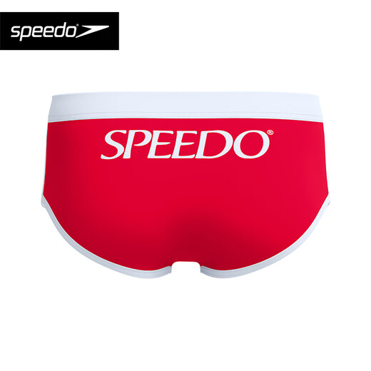 Speedo, calzoncillos para hombre, serie retro, bañadores de entrenamiento anticloro de secado rápido de gran elasticidad, nuevo estilo 2025, rojo XL /38