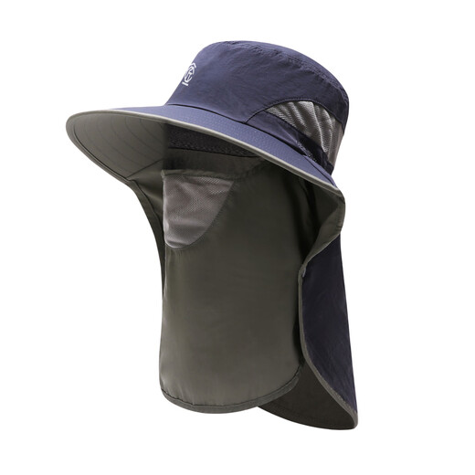 Fishman sun hat outdoor fishing sun protection fisherman hat waterproof breathable sun hat large brim sun protection hat dark gray
