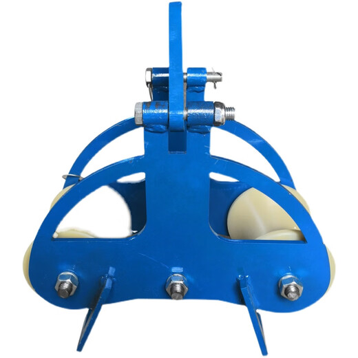 Electric cable pulley, pay-off pulley, wellhead left and right bridge pulley, hanging wheel, pipe mouth, corner slider, triple steel, three-wheeled hanging wheel, nylon wheel 160*140mm, wheel width