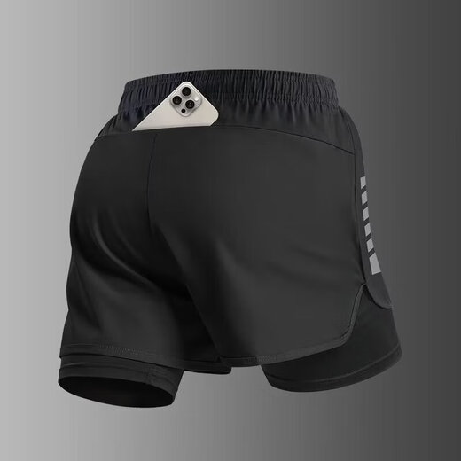 Sports function shorts for men's cycling, running, fitness and marathon special training three-point track and field physical examination sports equipment Yuanqi Storm HK107 Blue 2XL 140-160Jin Jin equals 0.5 kg