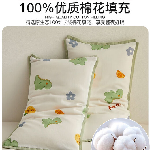 Gasco Kindergarten Pillow 3-6 Years Old Class A Cotton Children's Pillow Cotton Pillow Washable 30*50cm Single Pack