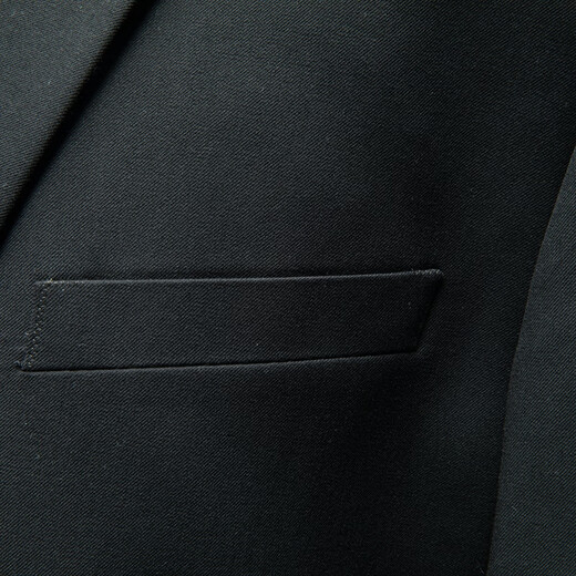 Dibinze large size suit suit men's solid color wedding dress interview business fat man high-end suit black XL