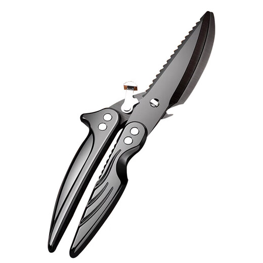 欧派厨房剪刀鸡骨剪家用不锈钢剪子剪肉食物剪子辅食烧烤剪刀食品剪刀 op强力鸡骨剪（镀钛）