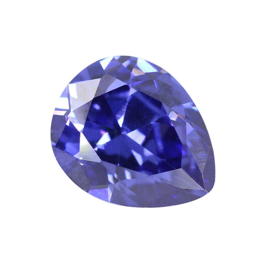MHFDO tanzanite sapphire loose stone pear-shaped ring face drop-shaped zircon blue zircon CZ diamond 2*3mm