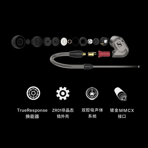 
Sennheiser IE600 Professional HIFI in-ear SE846 Xielantu IE900 Official Authentic IE600+Ebasso DX260 (black_silver)