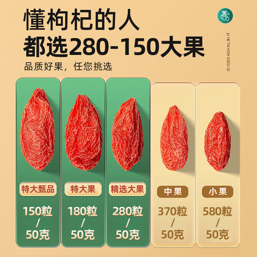 Juhetai [alter Baum extra großer Zhenguo 150 Schweine/50 g] Rote Wolfberry 500g Gouji Wolfberry Wolfberry Schwarz Wolfberry Männlich in Wasser eingeweicht in Wasser eingeweicht