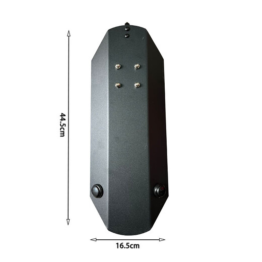 Small arm shield, handheld anti-riot arm shield, campus protection and security small shield, toothed arm shield with light, upgraded version, basic version