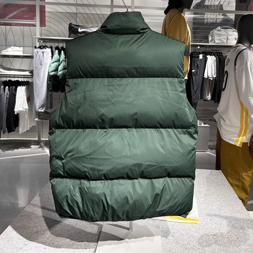 Nike (Nike) Baumwolljacke Weste Jacke Herren 2023 Winter neuer Sportswear Outdoor Windproof und warme Weste Casual Top FB7374-323 Green M