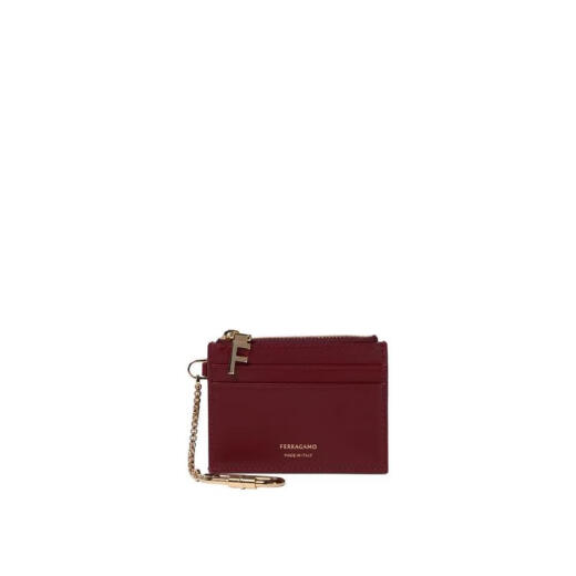 菲拉格慕（Salvatore Ferragamo）菲拉格慕女士牛皮手拿包轻奢时尚简约手拿包 红色 TU