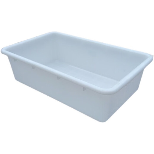 Carlore Rectangulaire blanc petit bassin en plastique Grande industrie de reproduction épaissie Pièces sans couvercle Boîte en plastique Boîte à colle n ° 7 Basin blanc 695 * 430 * 200