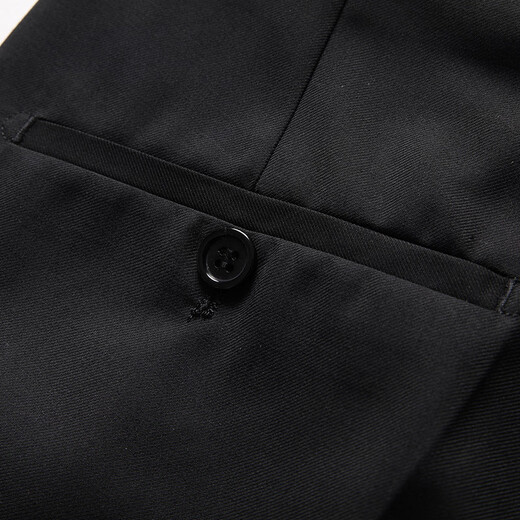 Luo Meng suit suit men's business slim suit men's professional formal small suit groom's best man's wedding dress jacket black two buttons suit + trousers 3XL (190) (suitable for 170-180 Jin Jin equals 0.5 kg)