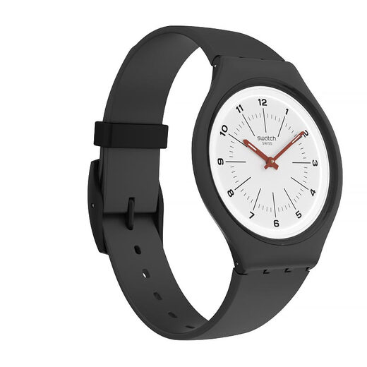 斯沃琪（Swatch）瑞士手表 超薄系列 SKIN转盘 情侣石英男女表SVUM104