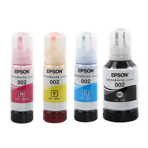 
Epson 002 original printer ink black L4168 L4158 L6168L6178L6198L4166 Black 1 bottle 135ml large capacity