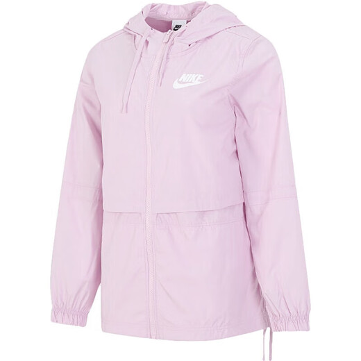 Nike (Nike) Jacket Women's Clothing 2025 Spring New Woven Jacket Fitness al aire libre Running Windpop Holded Sports Casual Wear AJ2983-695 Pink S