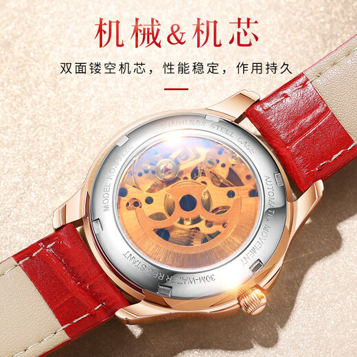 OLEVS watch for women, mechanical, fully automatic, Swiss certified brand, light luxury waterproof women's watch, birthday gift for girlfriend