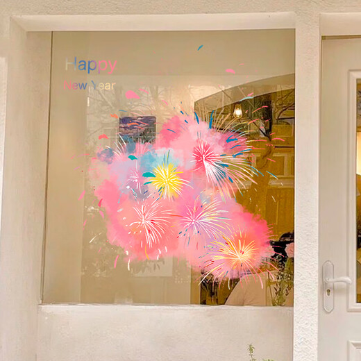 Statische Aufkleber Neujahr Glastür Aufkleber kreativer Gott des Vermögen