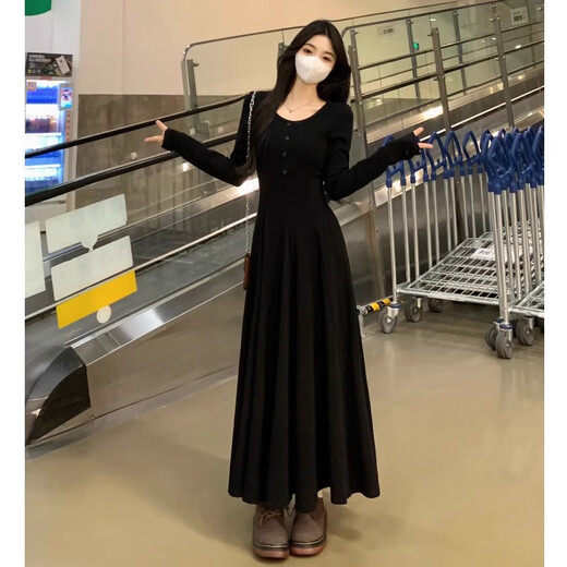 Miao Yijia Französisches Kleid für Frauenrock für Frühling und Herbst 2025 Neues pures Sommerkleid für kleine Person mit High-End