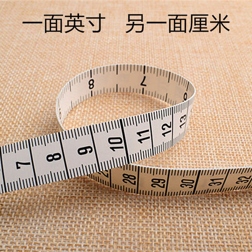 FANCYCHIC German quality tape measure, clothes measure, waist measure, tailor's ruler, sewing ruler 1.5 meters, soft leather tape measure for clothing, 2 meters, white pink heart, inches + centimeters