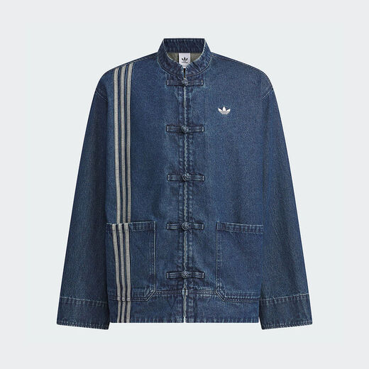Adidas Clover, hombres y mujeres, el mismo año nuevo de serpiente CNY nuevo parche de estilo chino chaqueta suelta JZ9928 m
