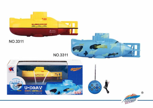 Jishis neue Unterwasserdrohne Innovation 6-Kanal-U-Boot-Wasser-WLAN-Fernbedienungs-U-Boot-Ladung Wasserspielmodell Tease 331M Grüne Batterie + Schraubendreher