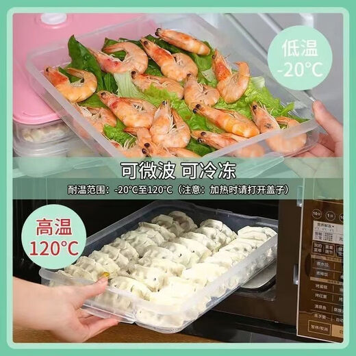 FANCYCHIC Dumpling Box Kitchen Extra Thick Dumpling Box Refrigerator Fresh Box Dumpling Box Large Capacity Extra Large Frozen Storage Box R-Nordic Green High Preservation and Anti-odor 0 Extra Large Thickened Model 5 Layers 5 Covers Can Hold 375 Pieces