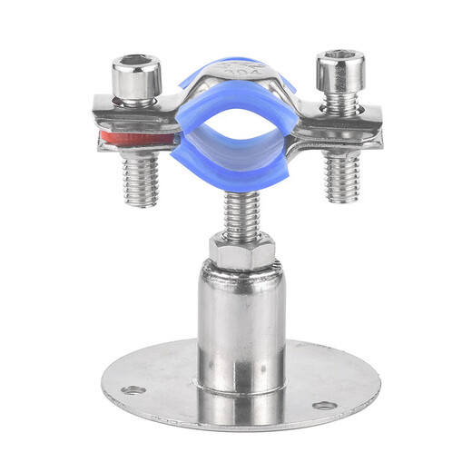 Jinggong (JINGGONG) 304 stainless steel pipe bracket gas pipe clamp water pipe fixed bracket adjustable pipe clamp hoop pipe buckle (25-27) 50-100mm adjustment