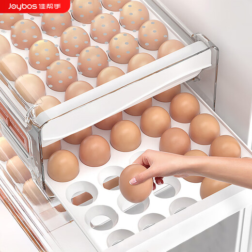 Best Helper Egg Box Refrigerator Storage Box Kitchen Supplies Transparent Egg Storage Box with 32 Compartments Food Grade
