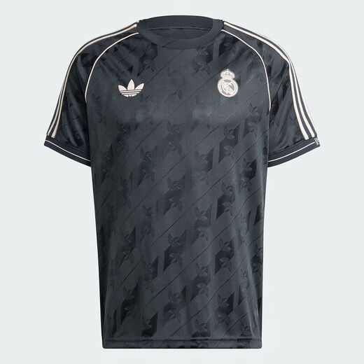 Adidas Herren-Fußball-Shirt Neue Real Madrid Fußballuniform Casual Culture Retro Sports kurzärmeliges Trikot-T-Shirt Ji9481 M