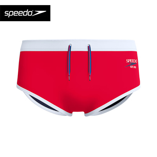 Speedo, calzoncillos para hombre, serie retro, bañadores de entrenamiento anticloro de secado rápido de gran elasticidad, nuevo estilo 2025, rojo XL /38
