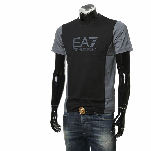 ARMANI/阿玛尼 EA7 潮男士时尚休闲拼色短袖圆领T恤 6DPT23 PJVPZ 卡其 1713 M