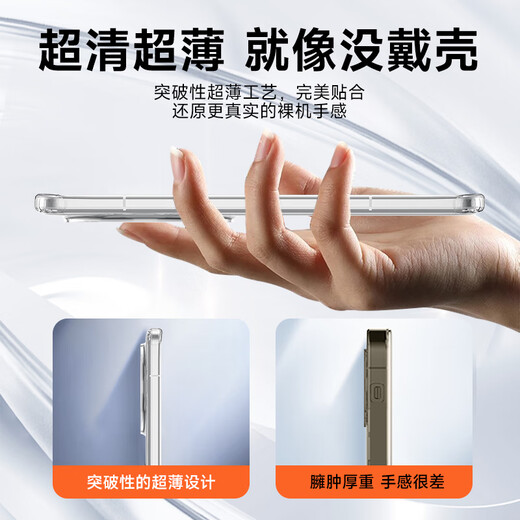 KOOLIFE is suitable for Xiaomi 15ultra mobile phone case protective case xiaomi15ultra mobile phone case lens full-inclusive simple skin-friendly transparent soft shell fade fingerprint outer back case