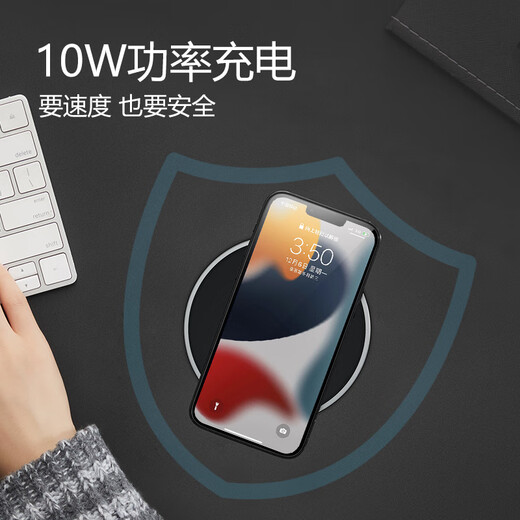 BULL Wireless Charging Electric Intelligent Lift/Hidden/Embedded/Multi-function Socket Kitchen Island Conference Room 4-Pin Five-hole+2USB+10W Inductive Charging Black