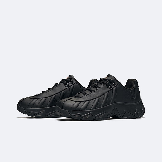 Kswiss [ST329] Zapatos casuales para hombres y mujeres 25 String Fashion Fashion and All-Match Pareja Sports Sports 9276 055 Pure Black/Rose Pink 37