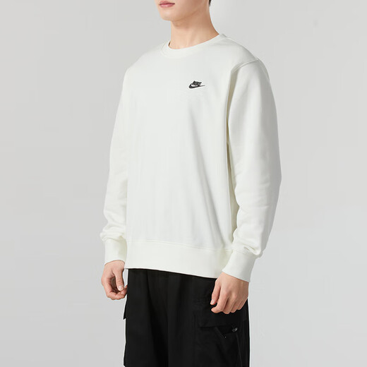 Nike (Nike) Sweat-shirt masculin 2025 Automne Outdoor Fitness Training Logo Logo tendance à la mode décontractée confortable FN3889-133 / Logo de broderie blanche / principalement recommandé L L