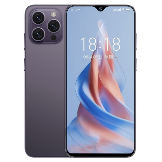 
i15promax Android smartphone 5G full network access 16G+1TB large memory dual-slot dual standby game backup Purple 16GB+1024GB [Send wireless Bluetooth headset]