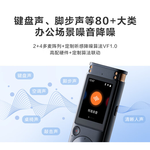 科大讯飞（iFLYTEK） 智能录音笔SR302/502/702星火认知大模型免费专业录音转文字专业级降噪文字录音笔 讯飞录音笔SR302星火版