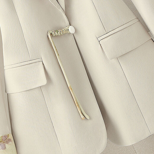 Sibaishe New Chinese Suit 2025 Autumn New Women's Disc Button Lapel Slim Fit Suit Jacket