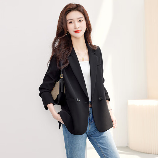 Sibaishe slit suit 2025 autumn new style women's fashionable and capable commuting slim temperament casual suit jacket