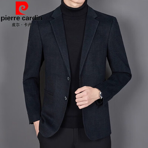 
Pierre cardin pure wool suit jacket men's autumn and winter brand iron-free business casual suit jacket gray 4XL 195/58