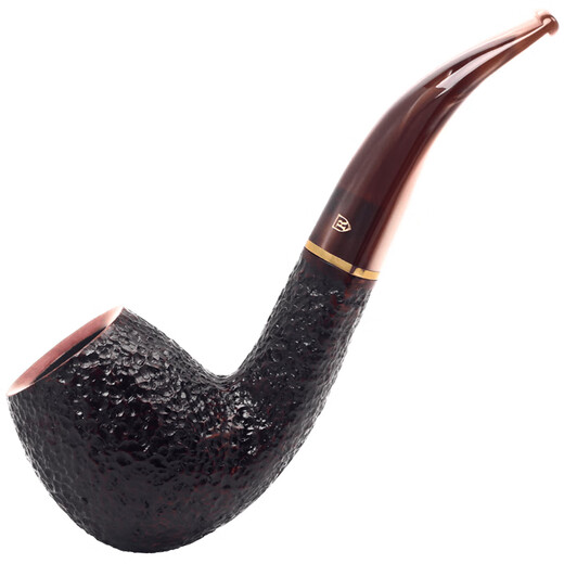 Sharphan (Savinelli) importierte handgefertigte massive Holzpfeife Heather Wood P104 Römischbrauner Kauenfilterrohrmänner [677 Eimer Typ Dick Wall Bend Eimer große Größe]