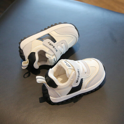 JOYNCLEON Baby Toddler Shoes 2025 Spring and Autumn Soft Sole Anti-Slip 1-3 Years Old Infant Shoes Children's Casual Shoes Comfortable Sports Shoes Black Size 19